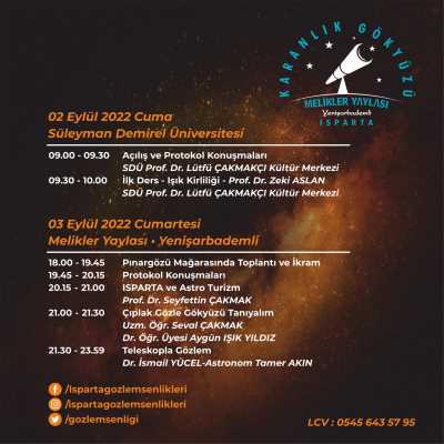 Isparta Gökyüzü Gözlem Şenliği